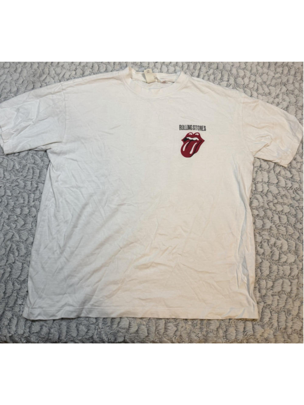 The Rolling Stones Live in Concert Dublin White T-Shirt, Size S
